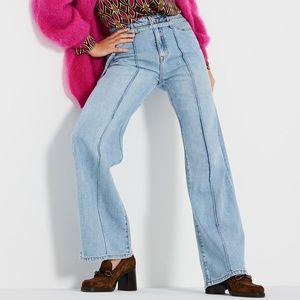 SUMMUM Blue Daze wide leg jeans EU 38 M New